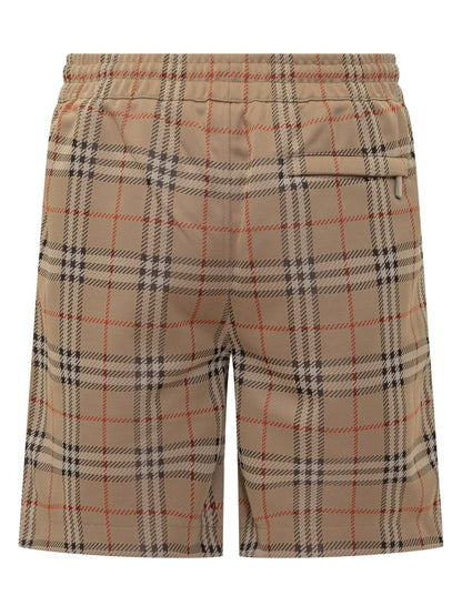 Burberry Burberry Herr Beige Rutiga Shorts