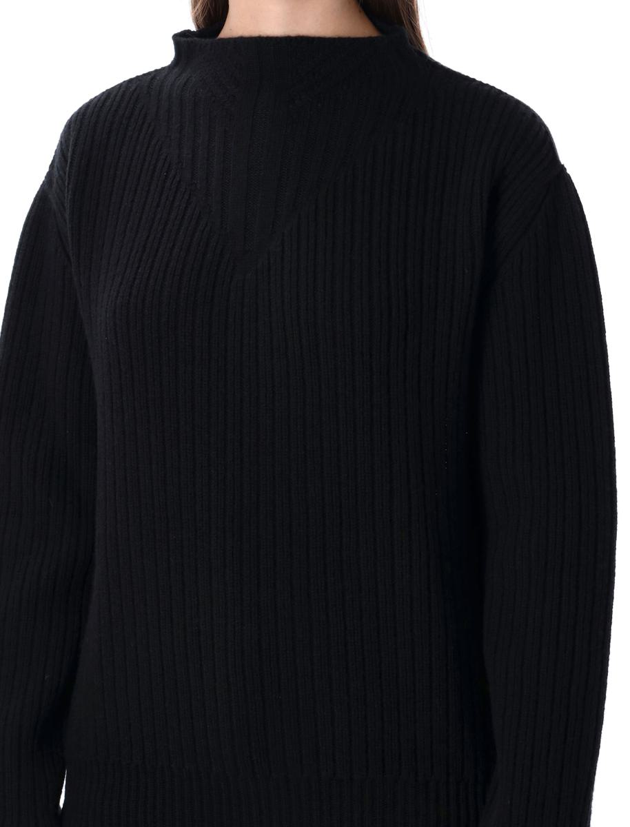 Rick Owens Al svart kraftig ulltröja