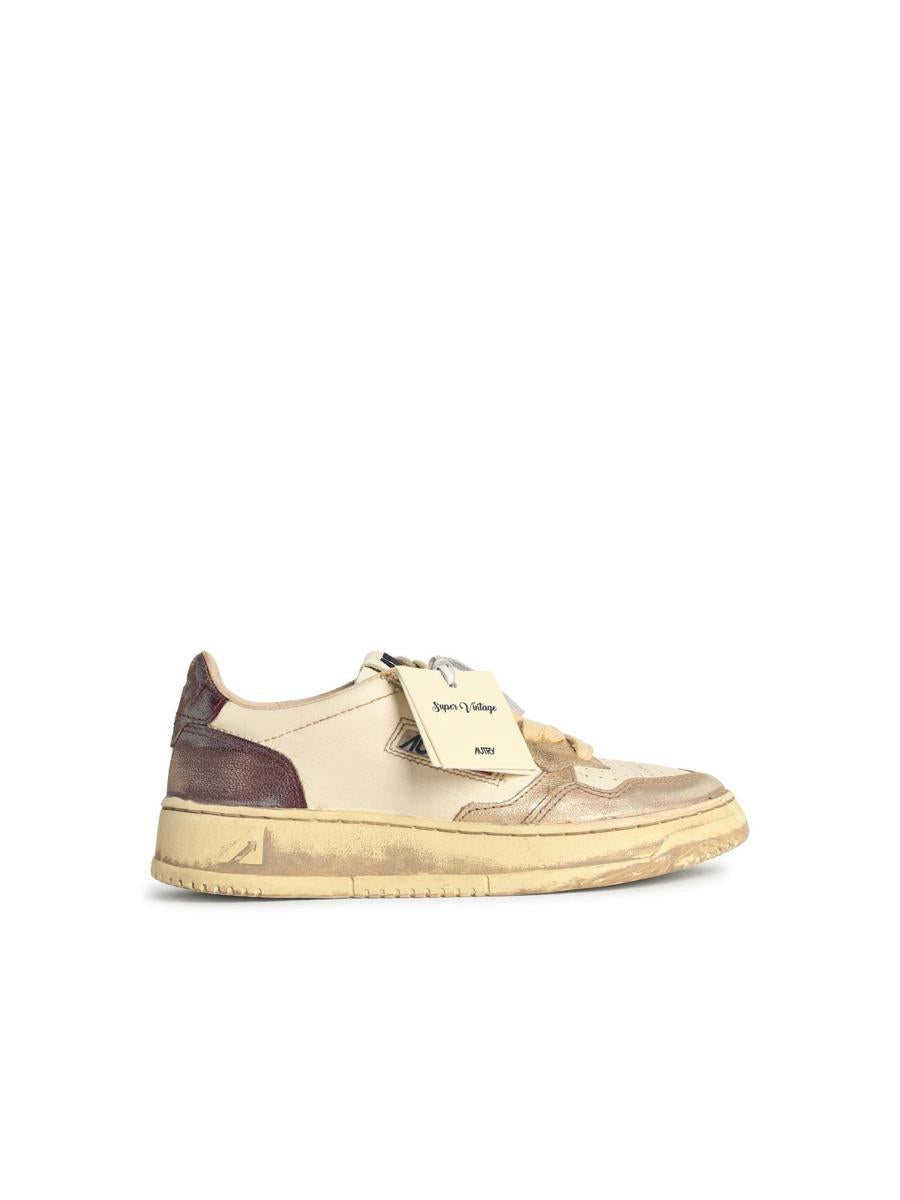 Autry 'Super Vintage' Vita Lädersneakers