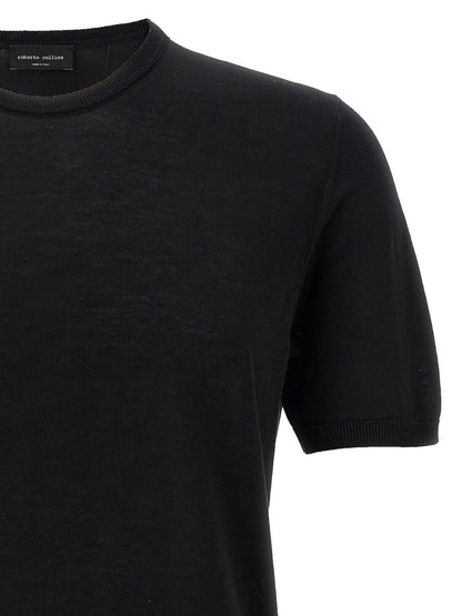 Roberto Collina Stickad T-shirt