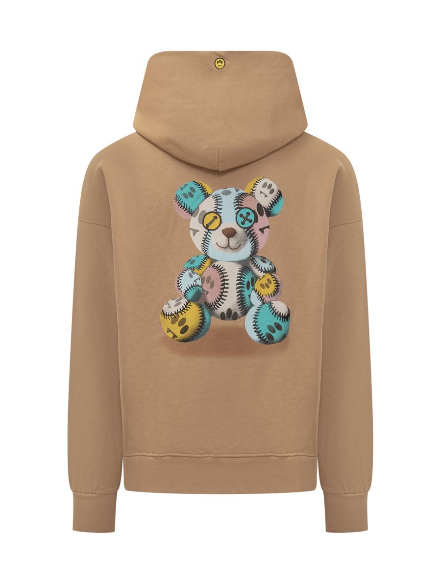 Barrow Beige Logotyp Broderad Barrow Hoodie