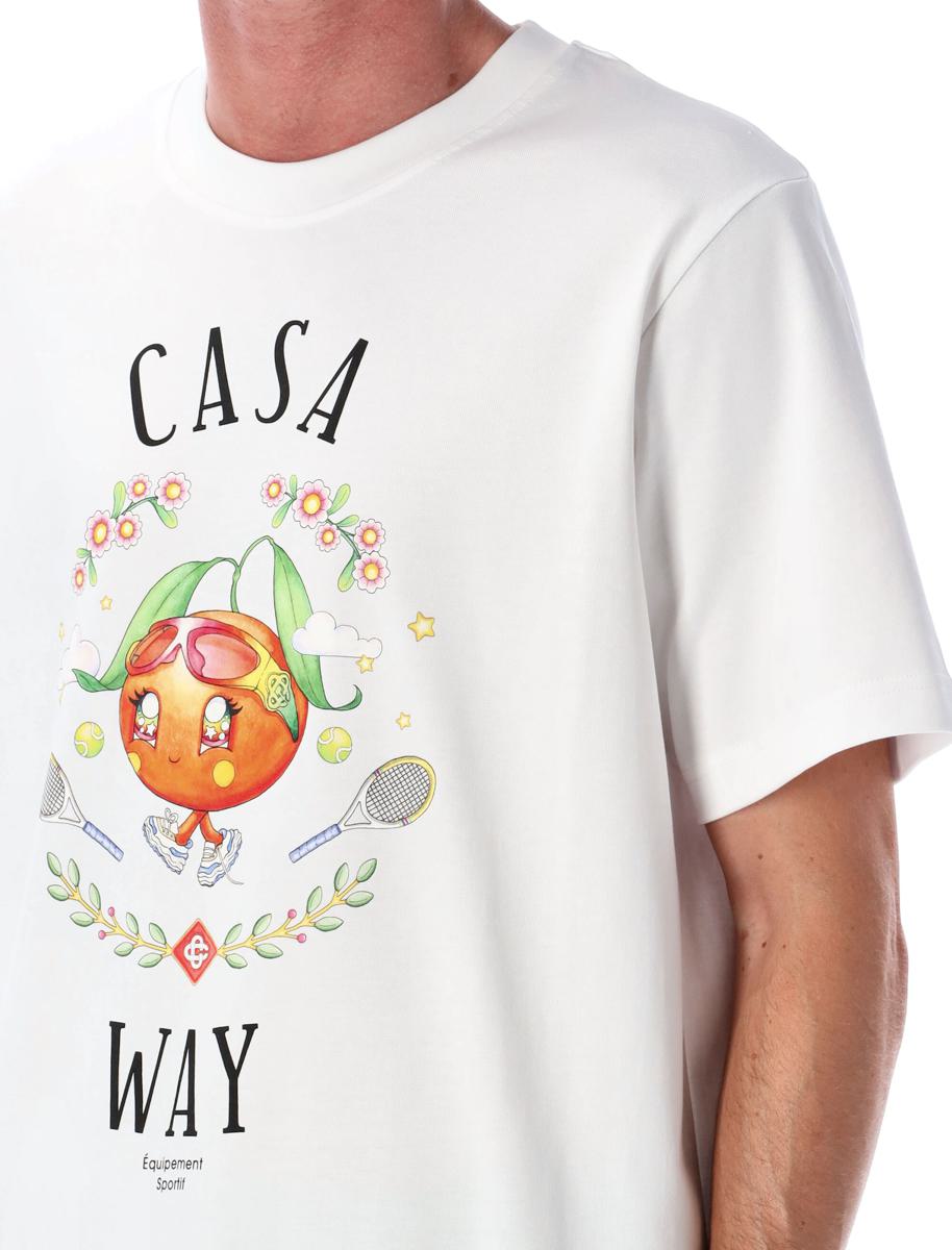 Casablanca Vit Casa Way Orange Maskot T-shirt