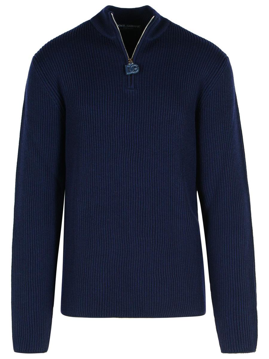 Dolce &amp; Gabbana Marinblå Ulltröja