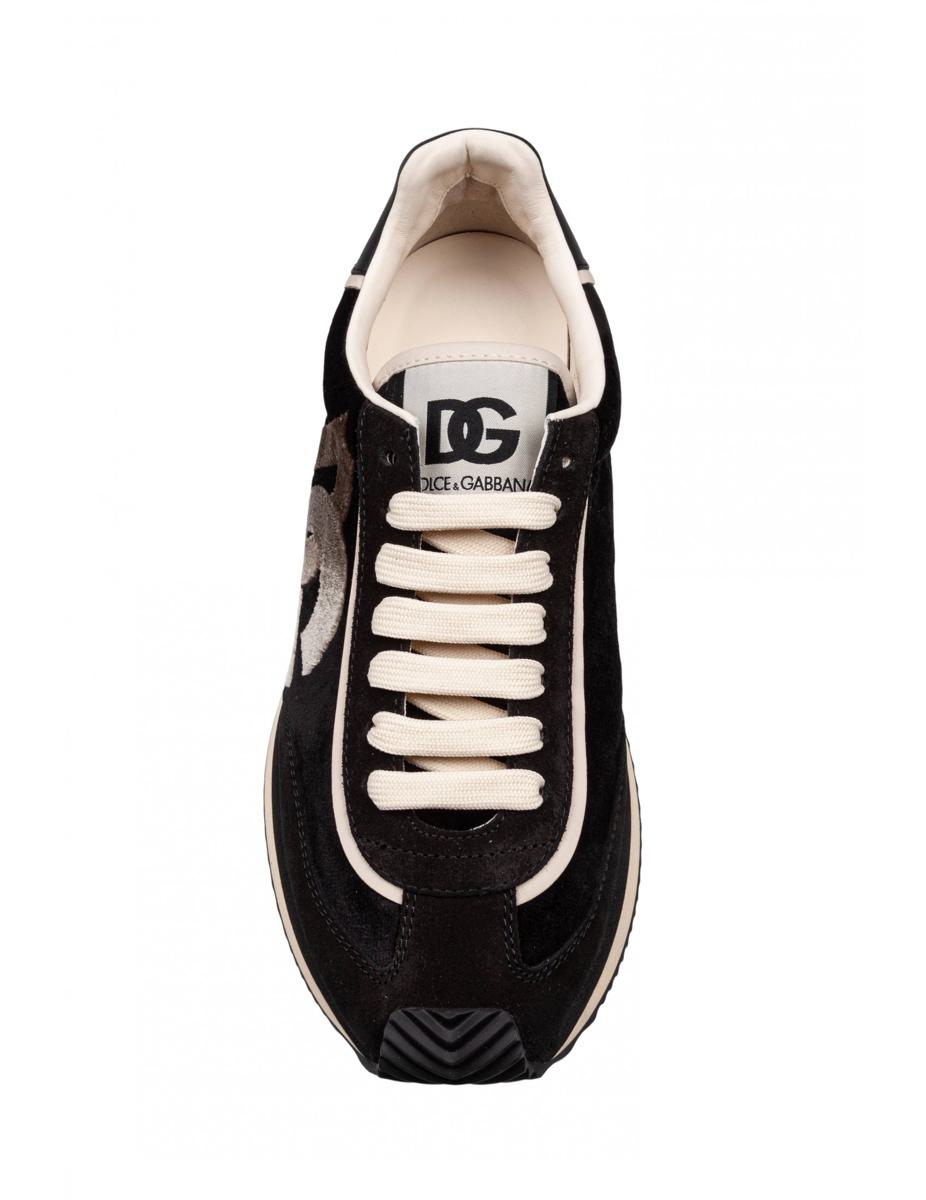 Dolce &amp; Gabbana Sneakers i sammet och mocka