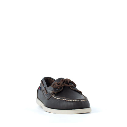 Sebago Cayuga bruna läderloafers
