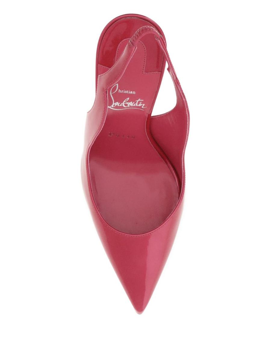 Christian Louboutin med klack fuchsia