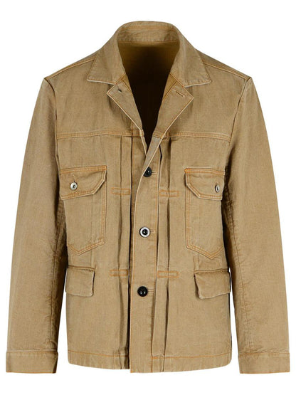 Sacai Beige Jeansjacka
