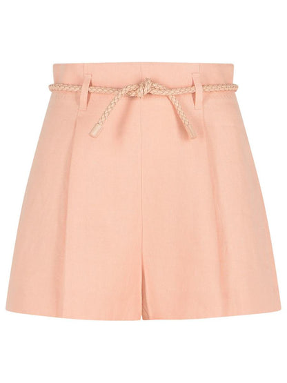 Zimmermann Rosa Shorts i Sidenblandning
