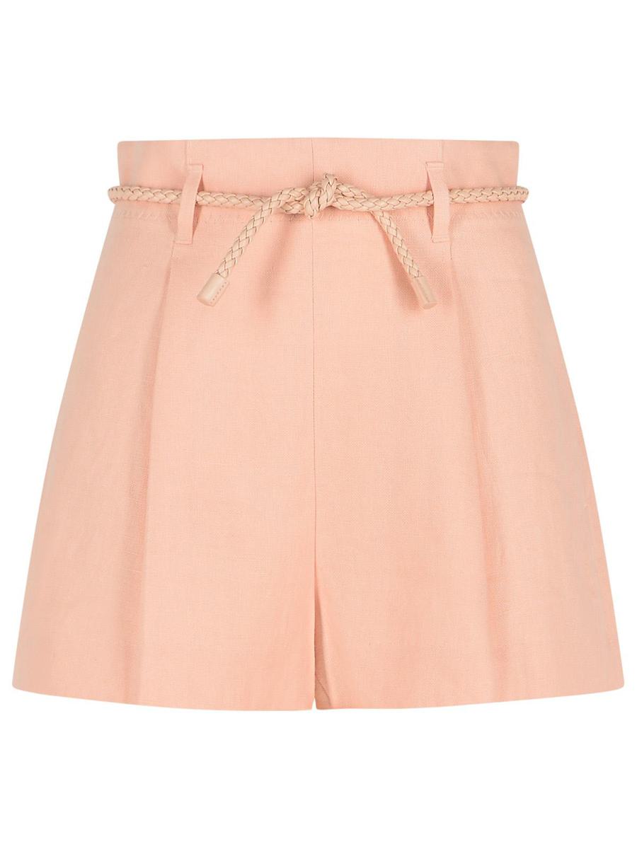 Zimmermann Rosa Shorts i Sidenblandning