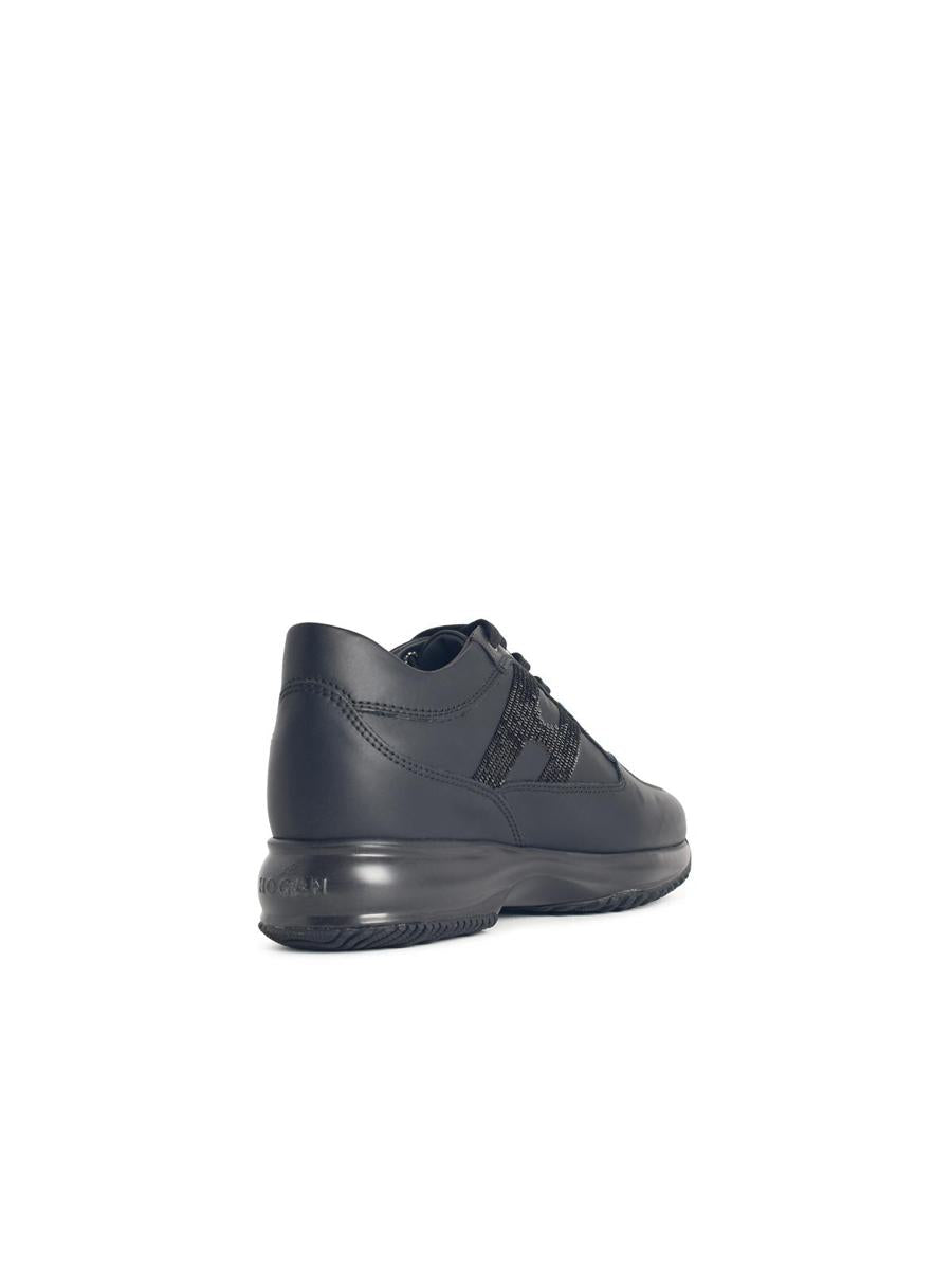 Hogan 'Interactive' svarta lädersneakers