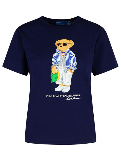Polo Ralph Lauren Marinblå bomullst-t-shirt