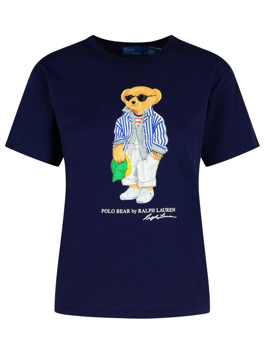 Polo Ralph Lauren Marinblå bomullst-t-shirt