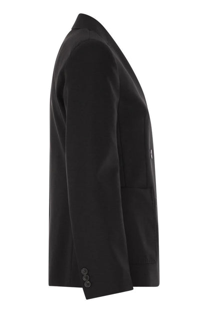 Weekend Max Mara Ornati - Dubbelknäppt kavaj i ullcanvas