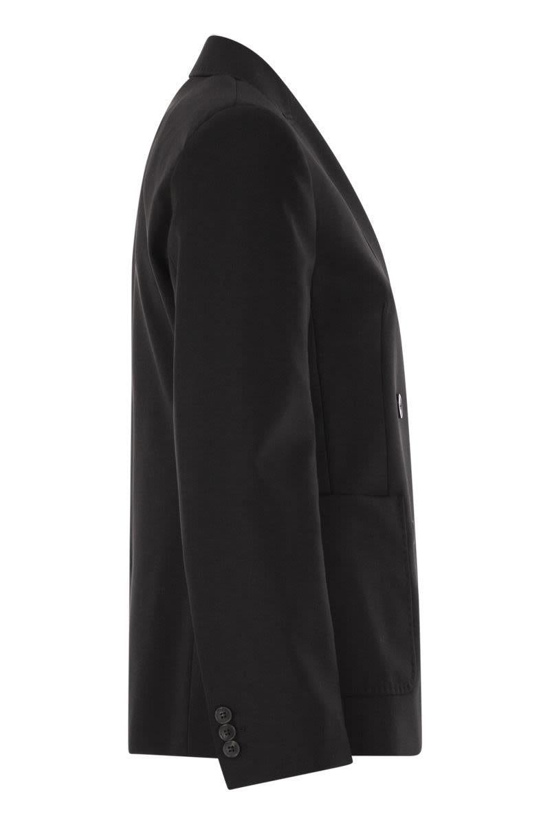 Weekend Max Mara Ornati - Dubbelknäppt kavaj i ullcanvas