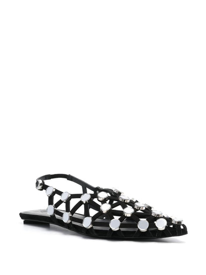 Attico Grid Slingback Sandaler