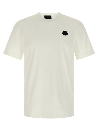 Moncler-t-shirt med logotyp