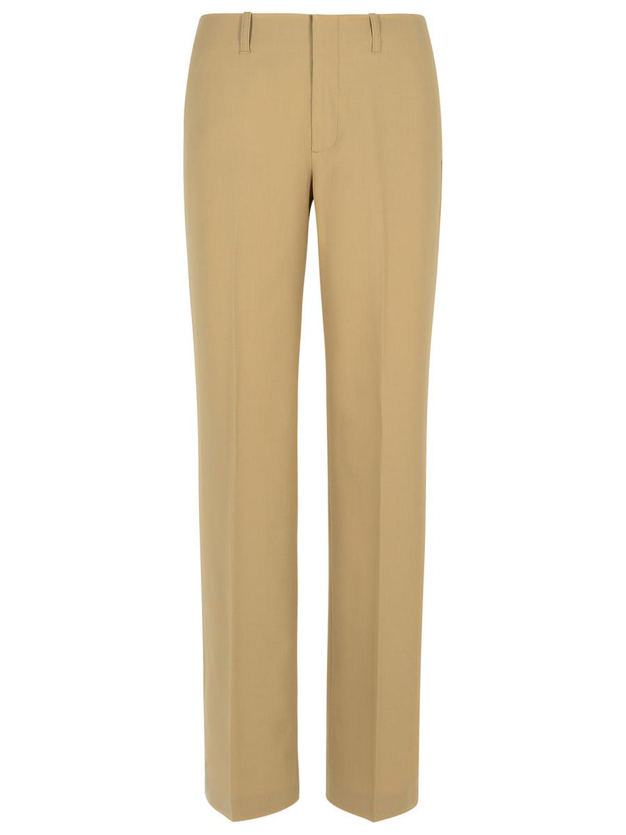 Stängda 'Sasia' Beige Byxor i Polyesterblandning