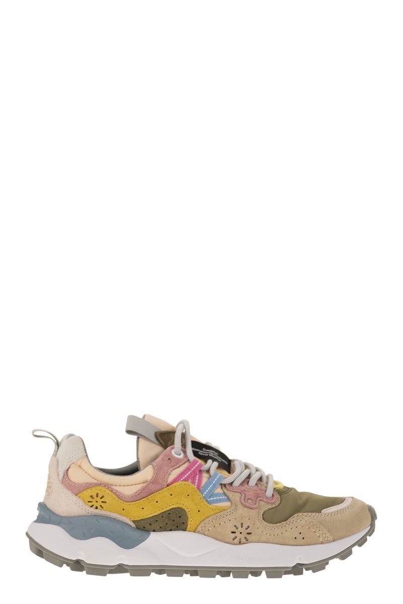 Flower Mountain Yamano 3 - Sneakers i mocka och tekniskt tyg