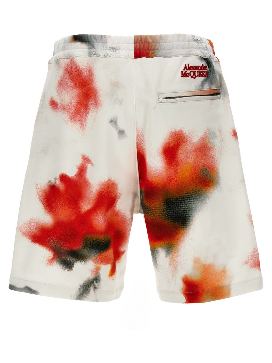 Alexander McQueen Bermudashorts med 'Obscured Flower'-motiv