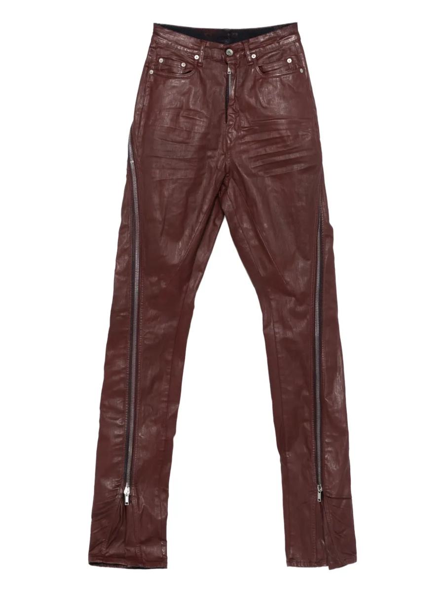 Rick Owens Drkshdw Bolan bananjeans med dragkedja i sidan