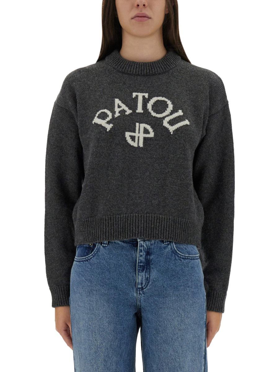 Patou-tröja med logotyp och monogram "Jp"
