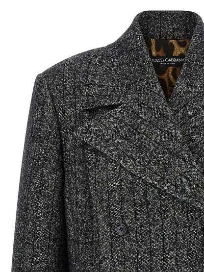 Dolce &amp; Gabbana Randig Ullkavaj