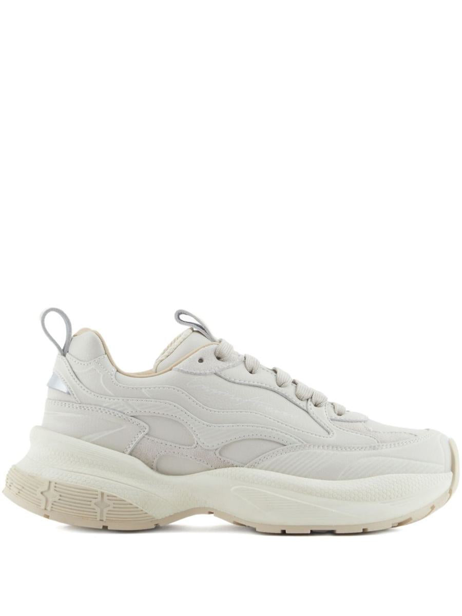 Emporio Armani Exklusiva Lädersneakers