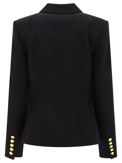 Balmain Dubbelknäppt Ulljacka