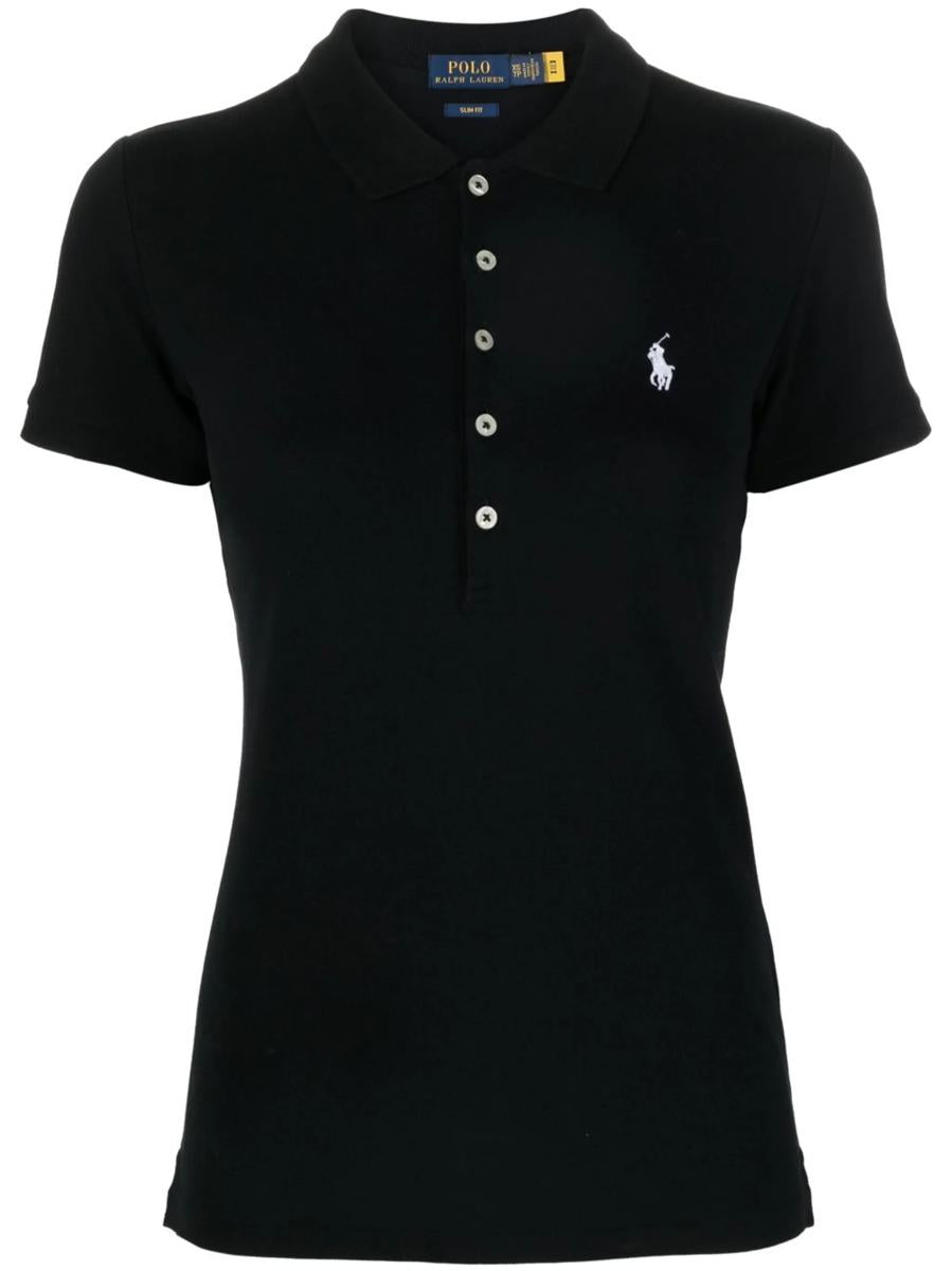 Ralph Lauren Julie broderad logotyp pikétröja