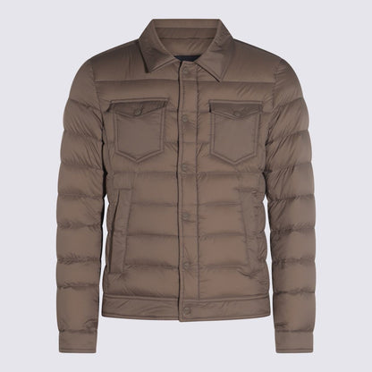 Herno ljusbeige dunjacka