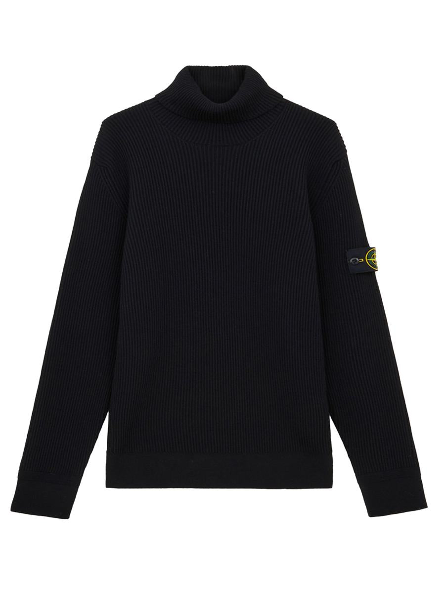 Stone Island Ribbad Ull Polotröja Kläder
