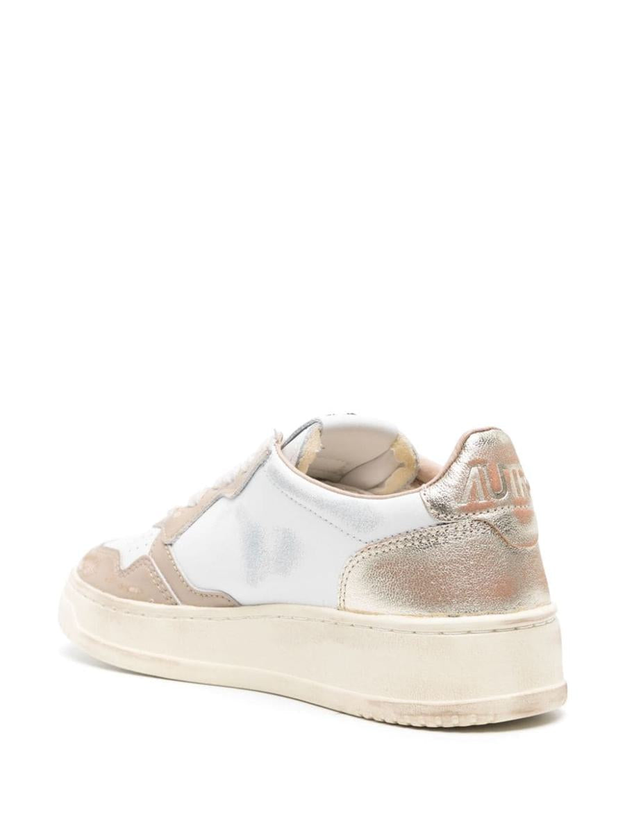 Autry Super Vintage låga lädersneakers