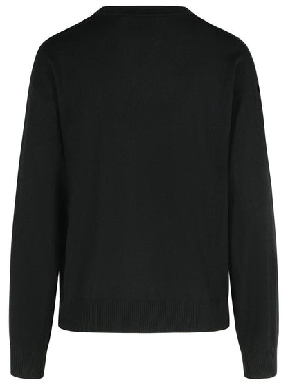 Moschino Jeans Svart Virgin Wool Tröja