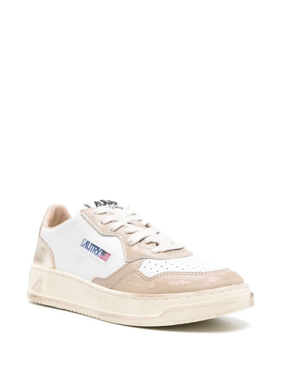 Autry Super Vintage låga lädersneakers