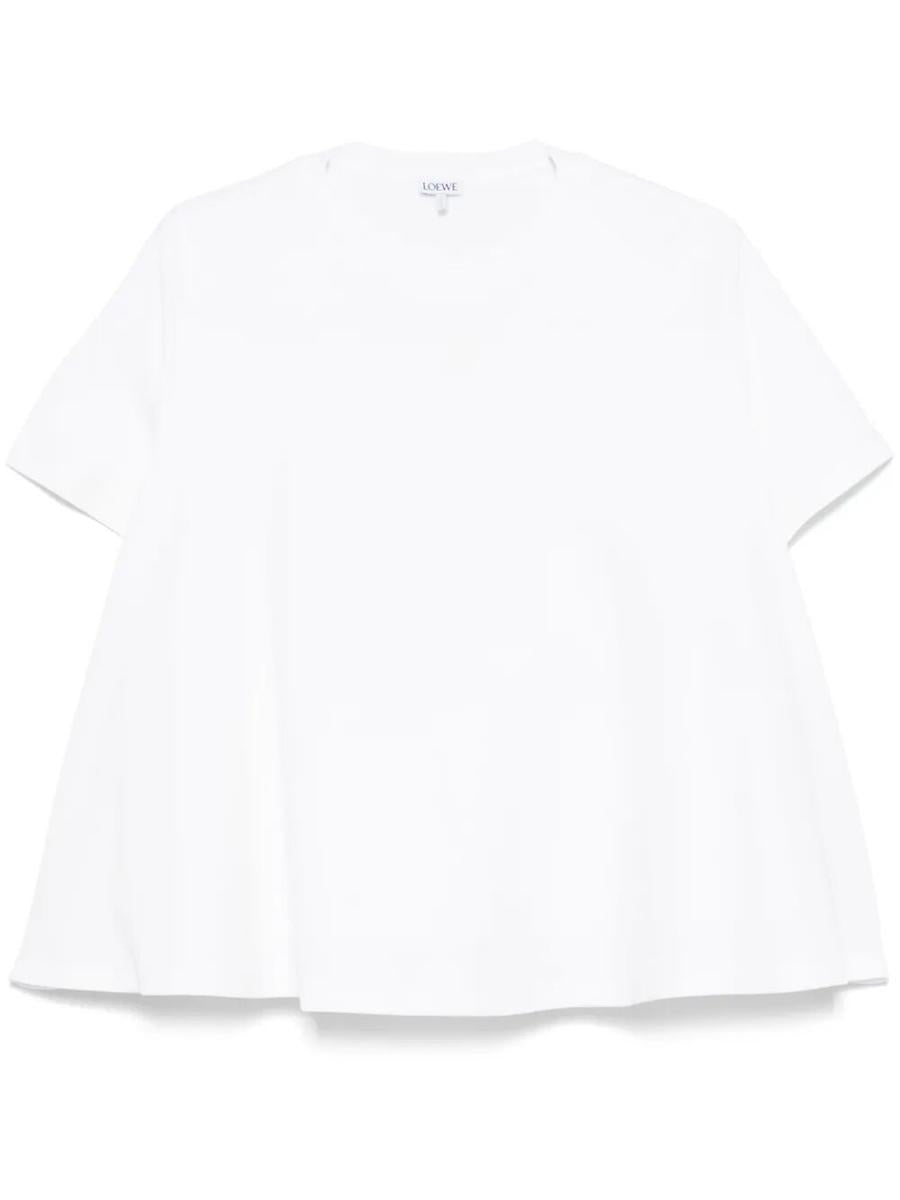 Loewe Anagram-broderad trapets-t-shirt Kläder