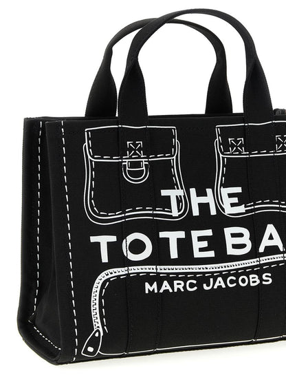 Marc Jacobs 'The Trompel'Oeil Cargo Canvasmedium' Handväska