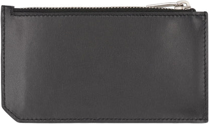 Saint Laurent korthållare i slät läder