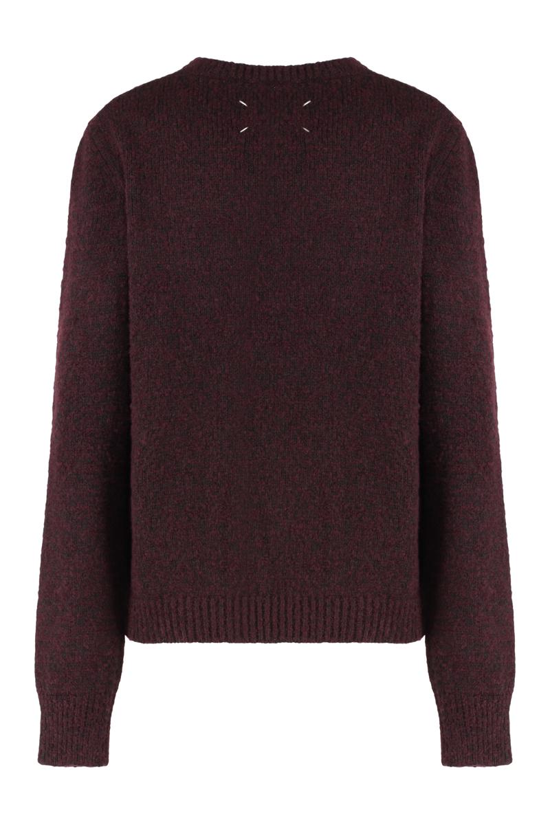 Maison Margiela Rundringad Tröja i Virgin Wool