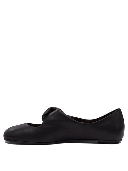 Alexander McQueen Ballerinaskor med vriden detalj