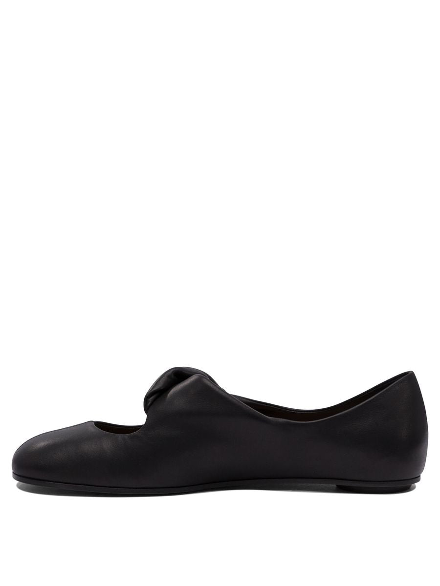 Alexander McQueen Ballerinaskor med vriden detalj