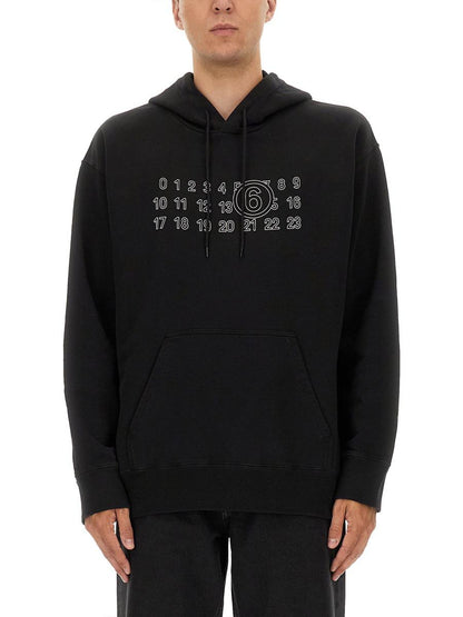MM6 Maison Margiela Hoodie Med Tryck