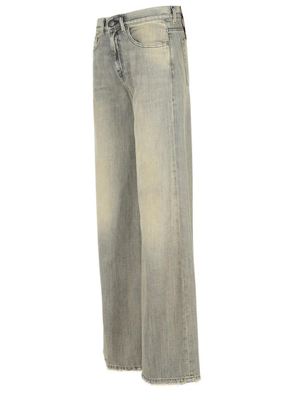 Diesel '1978 Akemi' Grå Jeans i Bomullsblandning