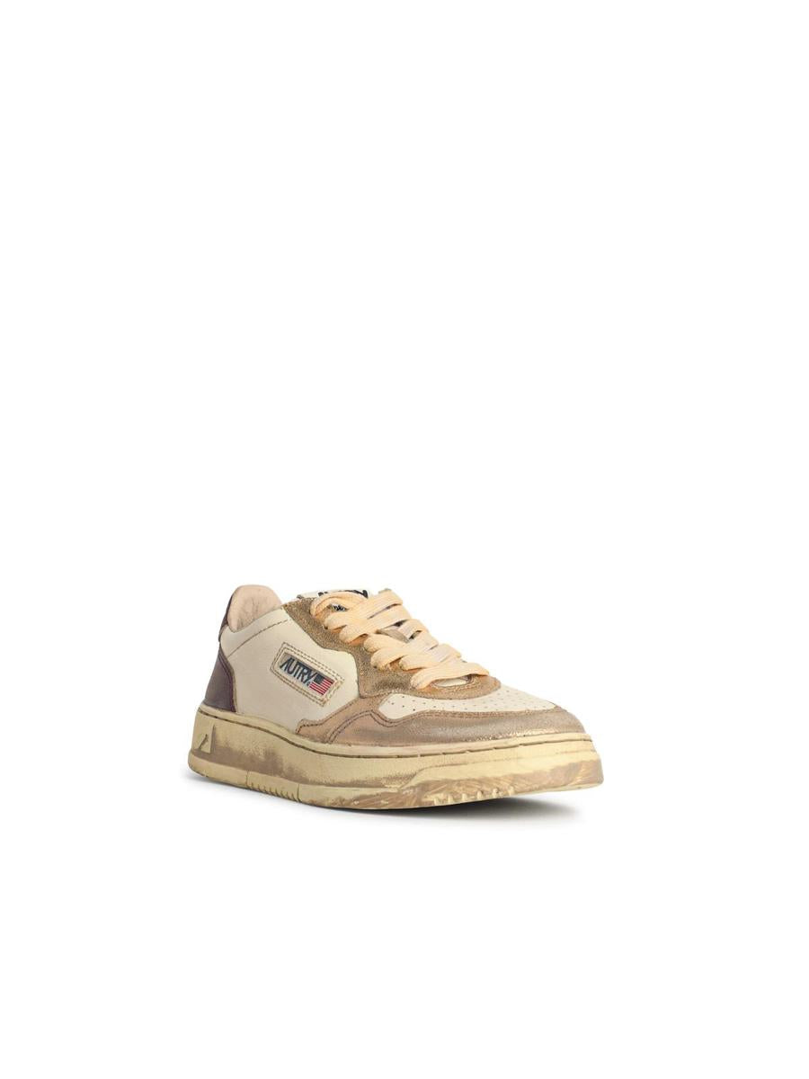 Autry 'Super Vintage' Vita Lädersneakers