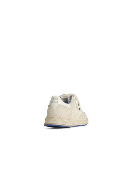 Premiata 'Quinn Blu' Vita Lädersneakers