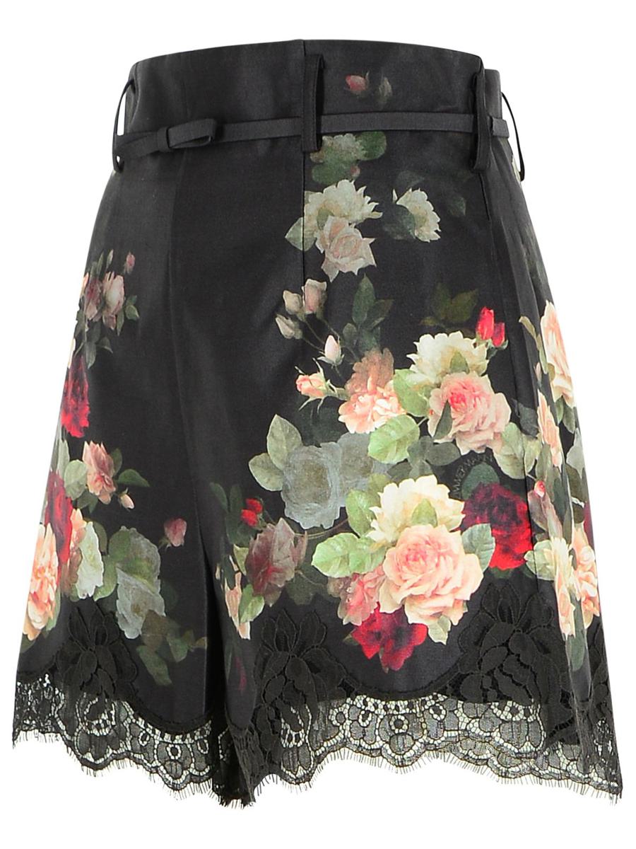 Zimmermann svarta shorts i sidenblandning