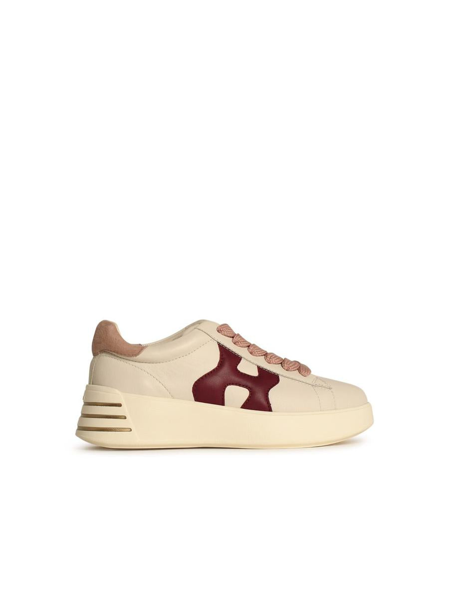 Hogan 'Rebel H564' Elfenbensvita Lädersneakers