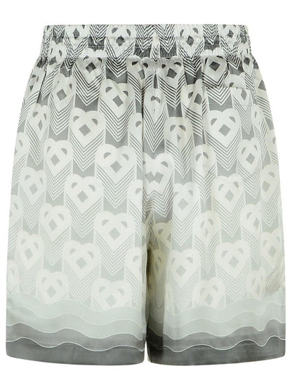 Casablanca Grå Sidenbermudashorts
