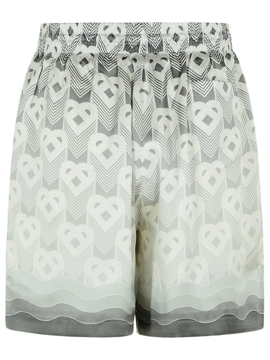 Casablanca Grå Sidenbermudashorts