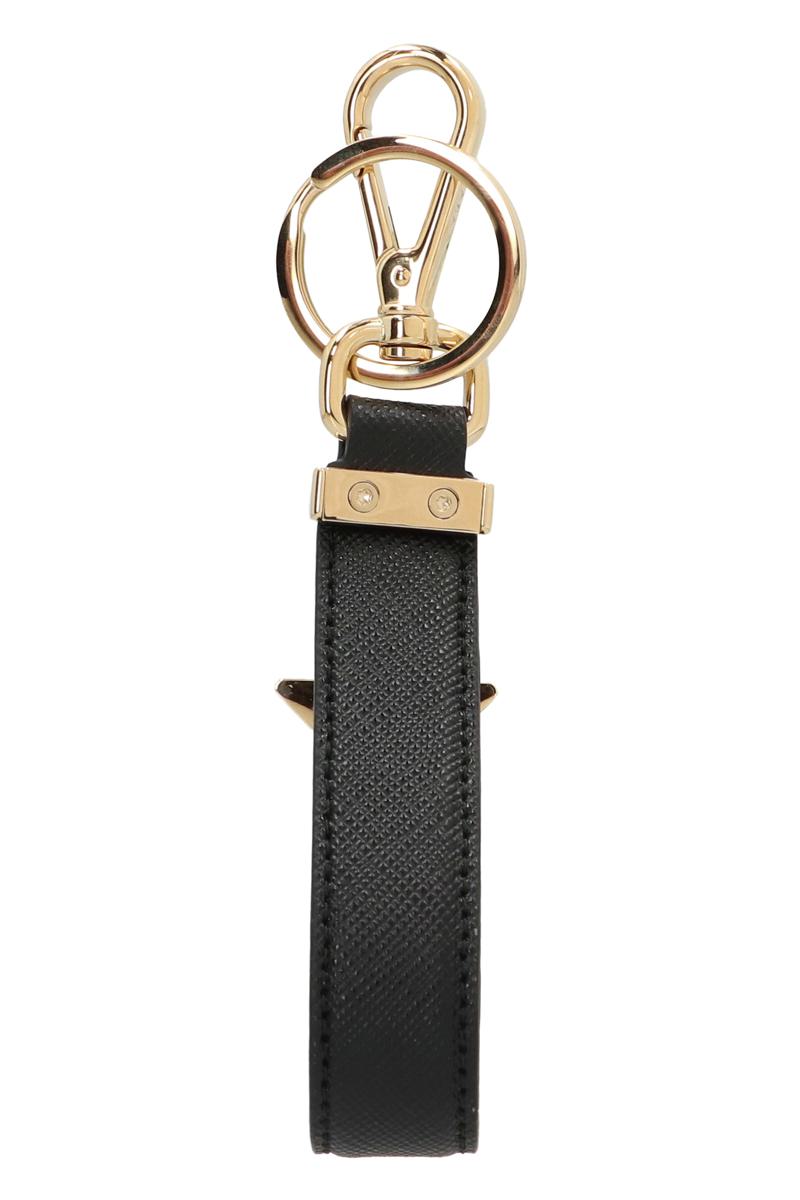 Prada korthållare i läder med logotypdetalj