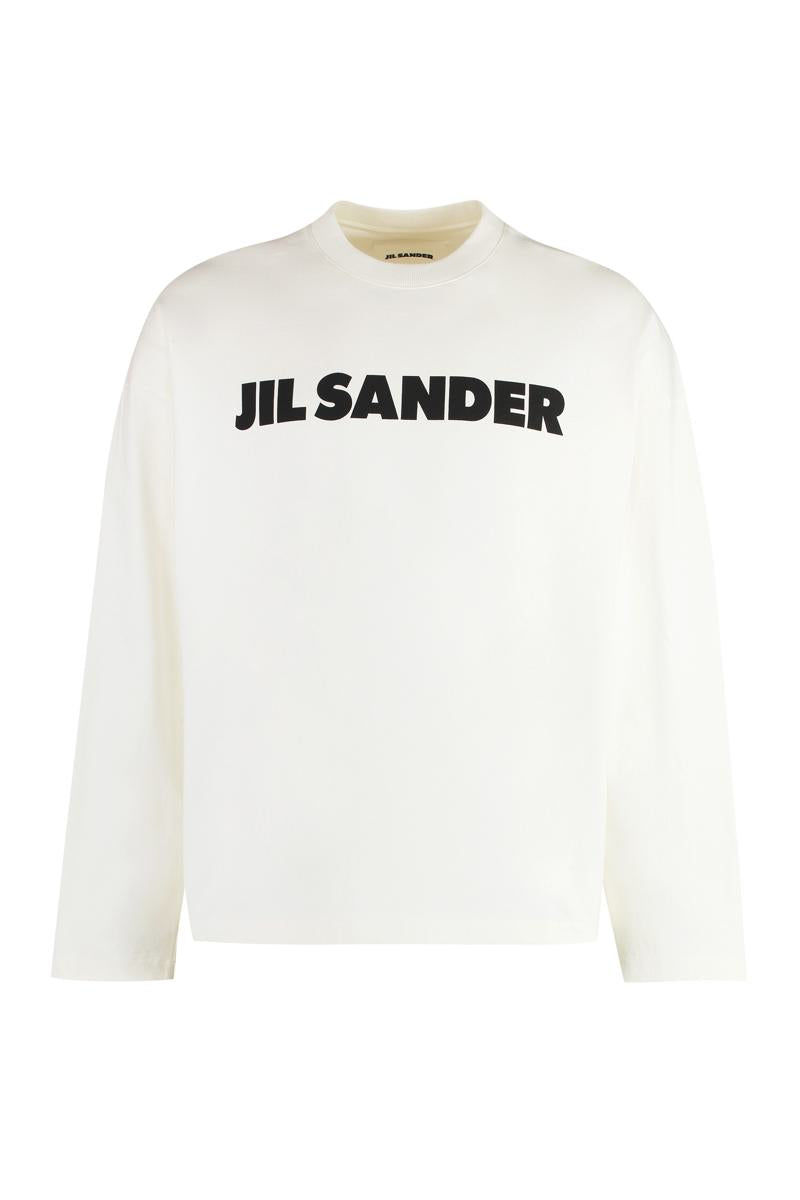 Jil Sander långärmad bomullst-t-shirt